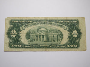 $2 1953 Red Seal Legal Tender Currency Note Bank Bill Fine Condition