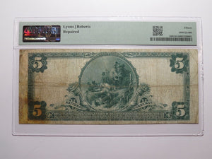 $5 1902 Mullica Hill New Jersey NJ National Currency Bank Note Bill #6728 F15