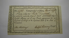 Load image into Gallery viewer, 1790 10 Shillings Connecticut Comptrollers Office Colonial Currency Note Pomeroy