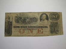 Load image into Gallery viewer, $1 1861 Charleston South Carolina Obsolete Currency Bank Note Bill Low Serial #8