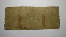 Load image into Gallery viewer, $1 1852 West Killingly Connecticut CT Obsolete Currency Bank Note Bill! Eastern 