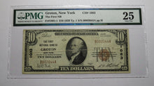 Load image into Gallery viewer, $10 1929 Groton New York NY National Currency Bank Note Bill Ch. #1083 VF25 PMG