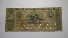 Load image into Gallery viewer, $1 1875 Charleston South Carolina SC Obsolete Currency Bank Note! Rail Road 