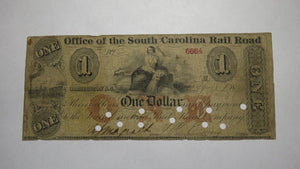 $1 1875 Charleston South Carolina SC Obsolete Currency Bank Note! Rail Road 