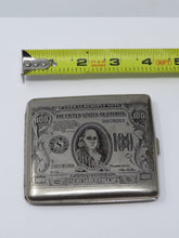Load image into Gallery viewer, $100 1946 Richmond Federal Reserve Bank Metal Half Size Cigarette Holder Case