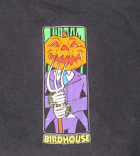 Load image into Gallery viewer, Used Vintage Early Late 90&#39;s Steve Berra Pumpkin Man Birdhouse Skateboards Shirt