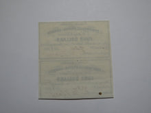 Load image into Gallery viewer, $4 1861 Confederate Bond Coupon Certificate Uncut Sheet Currency Bank Note Bill
