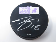 Load image into Gallery viewer, Drew Stafford Autographed Signed New Jersey Devils Hockey Fights Cancer Puck