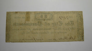 $.25 1862 Portsmouth Virginia VA Obsolete Currency Bank Note Bill! City of Port.