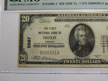 Load image into Gallery viewer, $20 1929 Hoxie Kansas National Currency Bank Note Bill Charter #5687 VF30 PMG