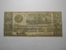 Load image into Gallery viewer, $5 1838 Barry Michigan MI Obsolete Currency Bank Note Bill Sandstone Bank