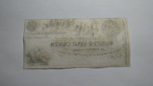 $.25 1852 Jordanville New York NY Obsolete Currency Bank Note Bill P.P. Hyde CU+
