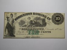 Load image into Gallery viewer, $10 1862 Bordentown New Jersey NJ Obsolete Currency Bank Note Bill Remainder