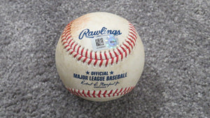 2020 Kyle Finnegan Washington National Strikeout Game Used Baseball! Santander K