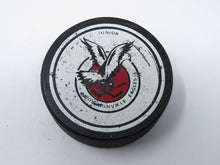 Load image into Gallery viewer, Vintage Bowmanville Eagles Game Used OHA Official Viceroy Hockey Puck Ontario