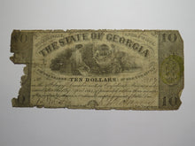 Load image into Gallery viewer, $10 1864 Milledgeville Georgia Obsolete Currency Bank Note Bill State of GA