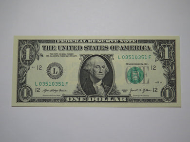 $1 2021 Repeater Serial Number Federal Reserve Currency Bank Note Bill #03510351