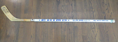 1990's Moe Mantha Winnipeg Jets Game Used Signed Chimo NHL Hockey Stick