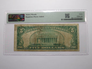 $5 1929 Hope Arkansas AR National Currency Bank Note Bill Ch. #12533 PMG F12