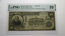 Load image into Gallery viewer, $10 1902 Kasson Minnesota National Currency Bank Note Bill #10580 Dodge County