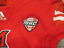 Load image into Gallery viewer, Miami RedHawks Game Used Worn ADIDAS Football Jersey Medium MAC Great Usage!