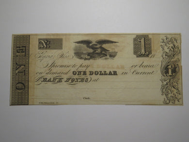 $1 18__ Elyria Ohio OH Obsolete Currency Bank Note Bill Remainder Herman Ely