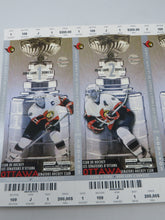 Load image into Gallery viewer, 2003 Ottawa Senators Stanley Cup Finals NHL Playoff Hockey Ghost Ticket Sheet