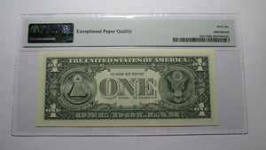 $1 2003 Repeater Serial Number Federal Reserve Currency Bank Note Bill PMG UNC66