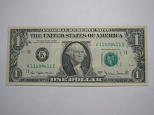 Load image into Gallery viewer, $1 1977 Radar Serial Number Federal Reserve Currency Bank Note Bill UNC 11499411