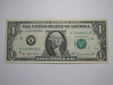 $1 1977 Radar Serial Number Federal Reserve Currency Bank Note Bill UNC 11499411