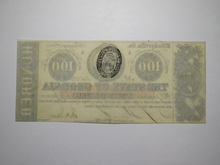 Load image into Gallery viewer, $100 1863 Milledgeville Georgia Obsolete Currency Bank Note Bill State of GA UNC