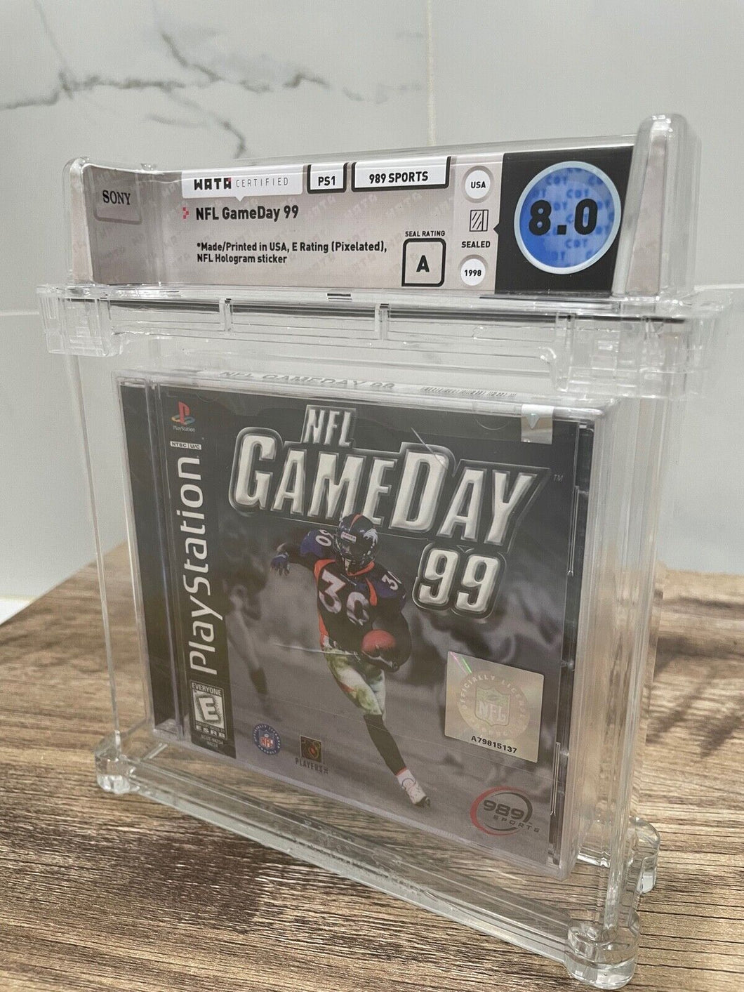 NFL GameDay '99 Sony Playstation Factory Sealed Video Game Wata 8.0 Graded 1998