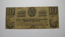 Load image into Gallery viewer, $.10 1838 Port Carbon Pennsylvania Obsolete Currency Bank Note Bill Savings Fund