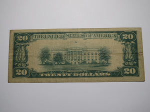 $20 1929 Summit New Jersey NJ National Currency Bank Note Bill Ch. #5061 RARE