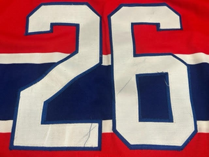 1984-85 Mats Naslund Montreal Canadiens NHL Game Used Worn Away Hockey Jersey