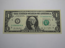 Load image into Gallery viewer, $1 2021 Radar Serial Number Federal Reserve Currency Bank Note Bill UNC 63866836