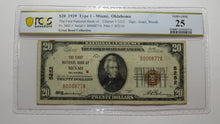 Load image into Gallery viewer, $20 1929 Miami Oklahoma OK National Currency Bank Note Bill Ch. #5252 VF25 PCGS