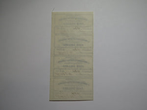 $4 1861 Confederate Bond Coupon Certificate Uncut Sheet Currency Bank Note Bill