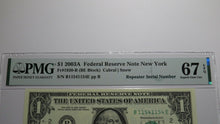 Load image into Gallery viewer, $1 2003 Repeater Serial Number Federal Reserve Currency Bank Note Bill PMG UNC67
