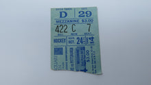 Load image into Gallery viewer, October 24, 1971 New York Rangers Vs. Pittsburgh Penguins NHL Hockey Ticket Stub