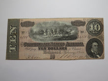Load image into Gallery viewer, $10 1864 Richmond Virginia VA Confederate Currency Bank Note Bill RARE T68 XF