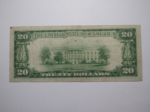 $20 1929 Seattle Washington WA National Currency Bank Note Bill Ch. #11280 VF+