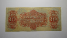 Load image into Gallery viewer, $10 18__ New Orleans Louisiana Obsolete Currency Bank Note Remainder Bill Canal