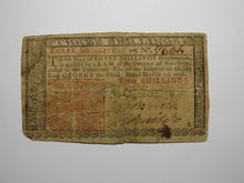 Load image into Gallery viewer, 1776 Three Shillings New Jersey NJ Colonial Currency Note Bill! RARE ISSUE 3s