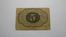 Load image into Gallery viewer, 1863 $.05 First Issue Fractional Currency Obsolete Bank Note Bill! 1st Issue!