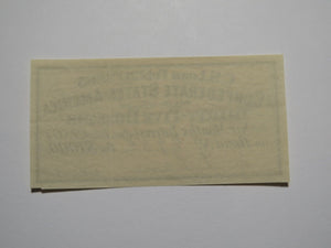 $35 1863 Confederate Bond Coupon Certificate Currency Bank Note Bill UNC