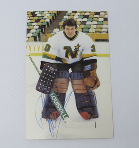 Rollie Melanson Minnesota North Stars Signed Autographed Original NHL 5X3 Photo