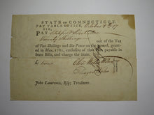 Load image into Gallery viewer, 17__ 20 Shillings Connecticut Pay Table Colonial Currency Note Wolcott Wales