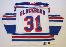 Load image into Gallery viewer, Dan Blackburn New York Rangers Authentic Signed NHL Starter Hockey Jersey! NYR