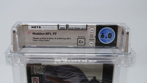 Madden '97 NFL Football Super Nintendo Factory Sealed Video Game Wata Graded 